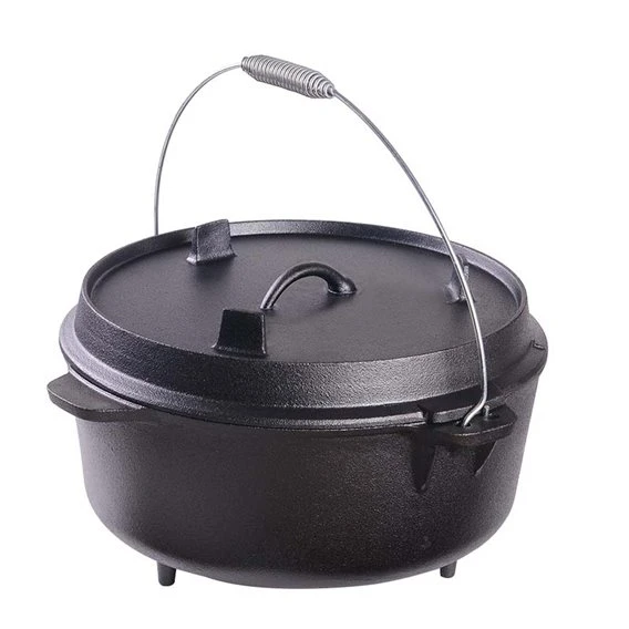 ARTS-Nature Dutch Oven 25cm BBQ Gusseiserner Feuertopf Mit Füßen Und Deckelheber 2 ARTS-Nature Dutch Oven 25cm BBQ Gusseiserner Feuertopf Mit Füßen Und Deckelheber