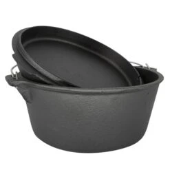 ARTS-Nature Dutch Oven BBQ Gusseiserner Feuertopf 31cm -Campingausrüstungs Laden arts nature dutch oven bbq gusseiserner feuertopf 31cm 2