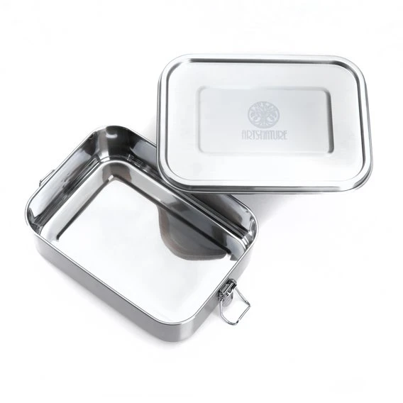 ARTS-Nature Edelstahl Brotdose Auslaufsicher Und BPA-frei 1200ml 4 ARTS-Nature Edelstahl Brotdose Auslaufsicher Und BPA-frei 1200ml – Bild 2