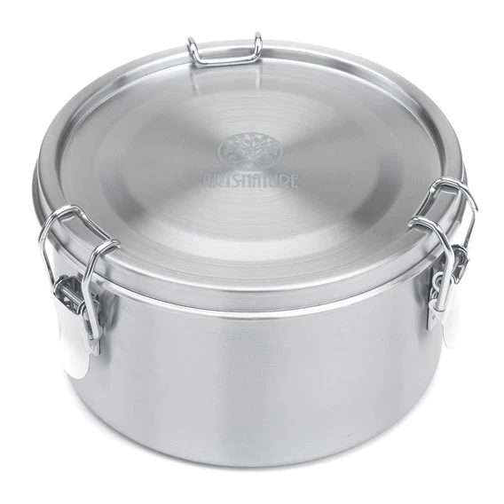 ARTS-Nature Edelstahl Brotdose Für Mealprep Rund 1800ml 3 ARTS-Nature Edelstahl Brotdose Für Mealprep Rund 1800ml