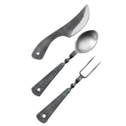 ARTS-Nature Stahl Besteck SET Campingbesteck In Mittelalter Optik