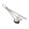 ARTS-Nature Titanium Besteck Messer + Gabel + Löffel Campingbesteck Set 3-teilig -Campingausrüstungs Laden arts nature titanium besteck messer gabel loffel campingbesteck set 3 teilig