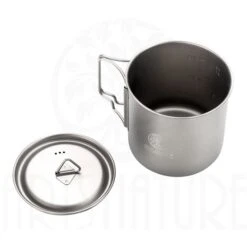 ARTS-Nature Titanium Mug 450ml Premium 2 In 1 Mini Kochtopf + XL Tasse -Campingausrüstungs Laden arts nature titanium mug 450ml premium 2 in 1 mini kochtopf xl tasse 1