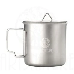 ARTS-Nature Titanium Mug 450ml Premium 2 In 1 Mini Kochtopf + XL Tasse -Campingausrüstungs Laden arts nature titanium mug 450ml premium 2 in 1 mini kochtopf xl tasse 4