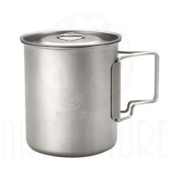 ARTS-Nature Titanium Mug 650ml Premium 2 In 1 Mini Kochtopf + XXL Tasse -Campingausrüstungs Laden arts nature titanium mug 650ml premium 2 in 1 mini kochtopf xxl tasse 3