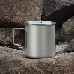 ARTS-Nature Titanium Mug 650ml Premium 2 In 1 Mini Kochtopf + XXL Tasse -Campingausrüstungs Laden arts nature titanium mug 650ml premium 2 in 1 mini kochtopf xxl tasse 5