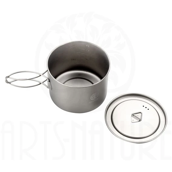 ARTS-Nature Titanium Pot 900ml Ultra Leichter Kochtopf Campingtopf 4 ARTS-Nature Titanium Pot 900ml Ultra Leichter Kochtopf Campingtopf – Bild 2