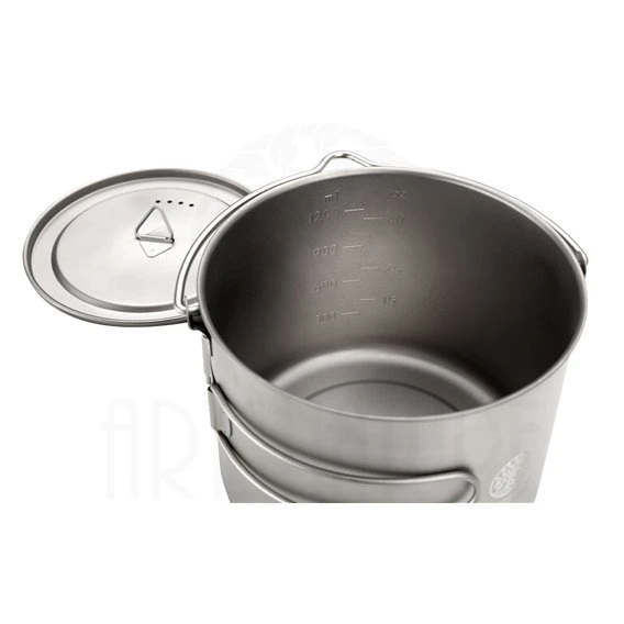 ARTS-Nature Titanium Pot Ultra Leichter Campingtopf 1600ml Mit Henkel 6 ARTS-Nature Titanium Pot Ultra Leichter Campingtopf 1600ml Mit Henkel – Bild 4
