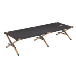 ARTS-Nature Wooden Camping Bed Feldbett Aus Aluminium Black