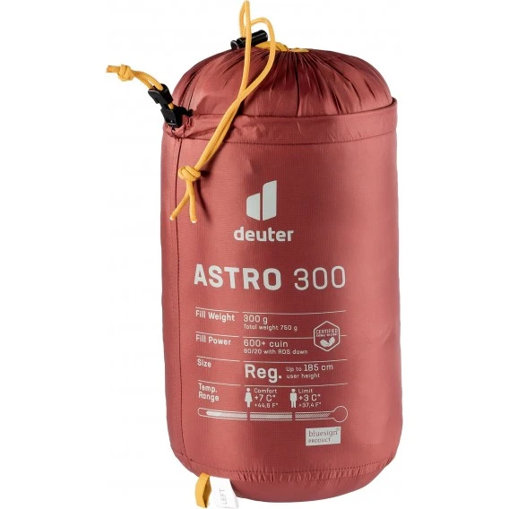 Deuter Astro 300 Daunenschlafsack Redwood-curry RV Links 6 Deuter Astro 300 Daunenschlafsack Redwood-curry RV Links – Bild 4