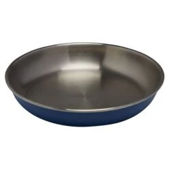 Nordisk Steel Plate Samsoe Edelstahl Teller 18cm Campinggeschirr Galaxy Blue