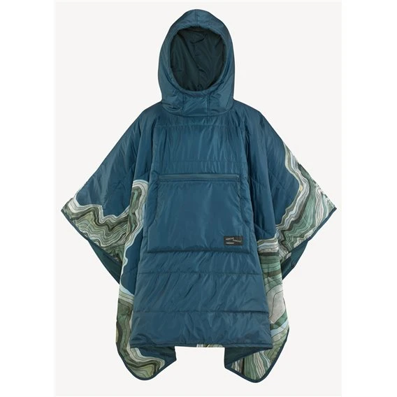 Therm-a-Rest Honcho Poncho Schlafsack Poncho Outer Space Topo Wave 3 Therm-a-Rest Honcho Poncho Schlafsack Poncho Outer Space Topo Wave